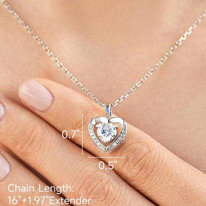 Momentwish 1 Carat Moissanite Pendant Necklace for Women Sterling Silver D Color VVS1 Simulated Diamond Heart Necklace Gifts for Her