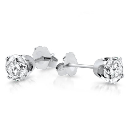 Pompeii 1/3 ctw 14k White Gold Diamond Stud Earrings (G/H,I2-I3)