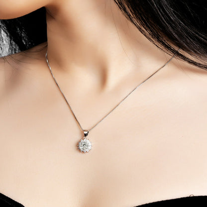 1 Carat Gorgeous Moissanite Pendant Necklaces for Women 925 Sterling Silver Necklace with Diamond 18K Plated Dainty Jewelry Product details