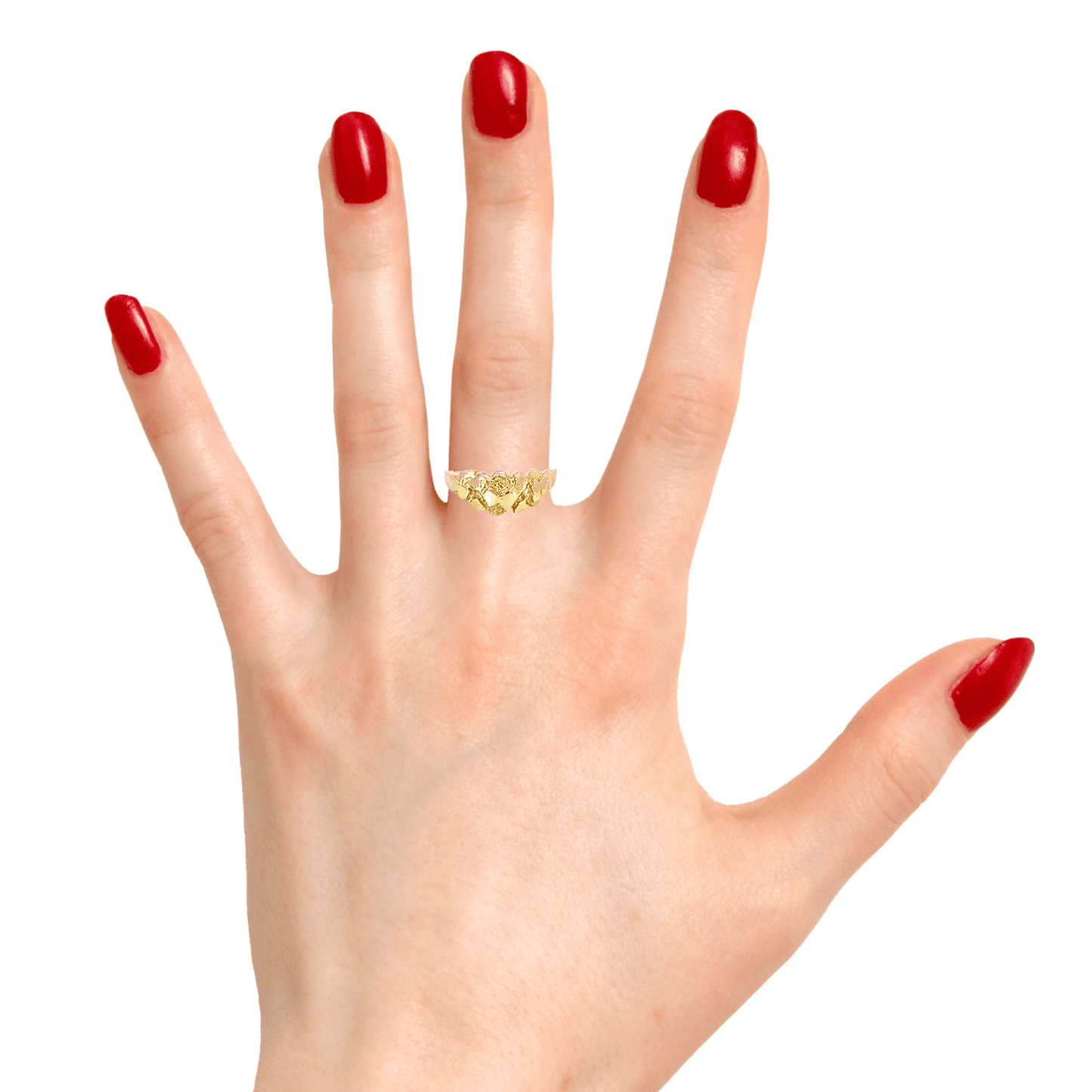Ijaz Jewelers Nugget Ring, 10k Gold, 1.3 Grams