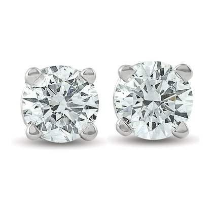 Pompeii 1/3 ctw 14k White Gold Diamond Stud Earrings (G/H,I2-I3)