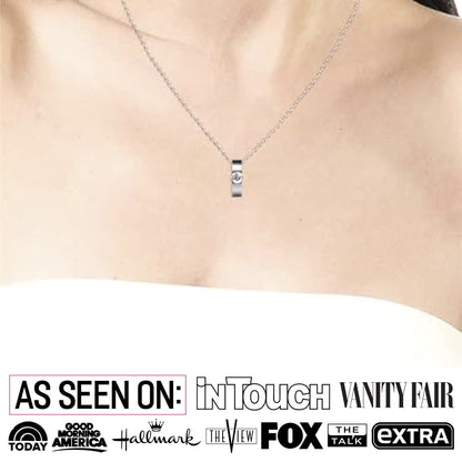 Cate & Chloe Nailea 18k White Gold Plated Pendant Necklace with Swarovski Crystals Gift for Women