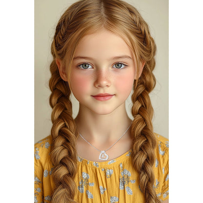 APSVO 18K White Gold Plated Love Heart Initial Necklaces for Women Girls CZ S925 Sterling Silver Letter A Pendant Chain Graduation Wedding Birthday Jewelry Gifts Ideas Teen Kids Mom Wife Bride Age