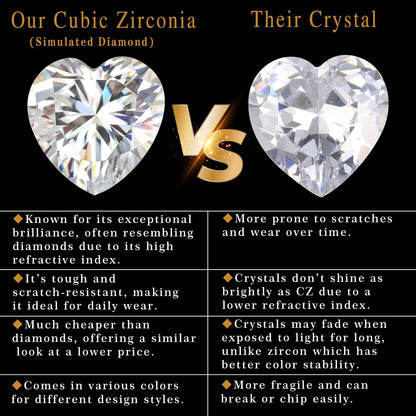 Beautlace Rose Heart Jewelry Set,December Birthstone Rose Flower Heart Necklace/Earrings/Ring/Bracelet Set 925 Sterling Silver Jewelry Birthday Christmas Valentines Mother's Day Gifts for Women Mom